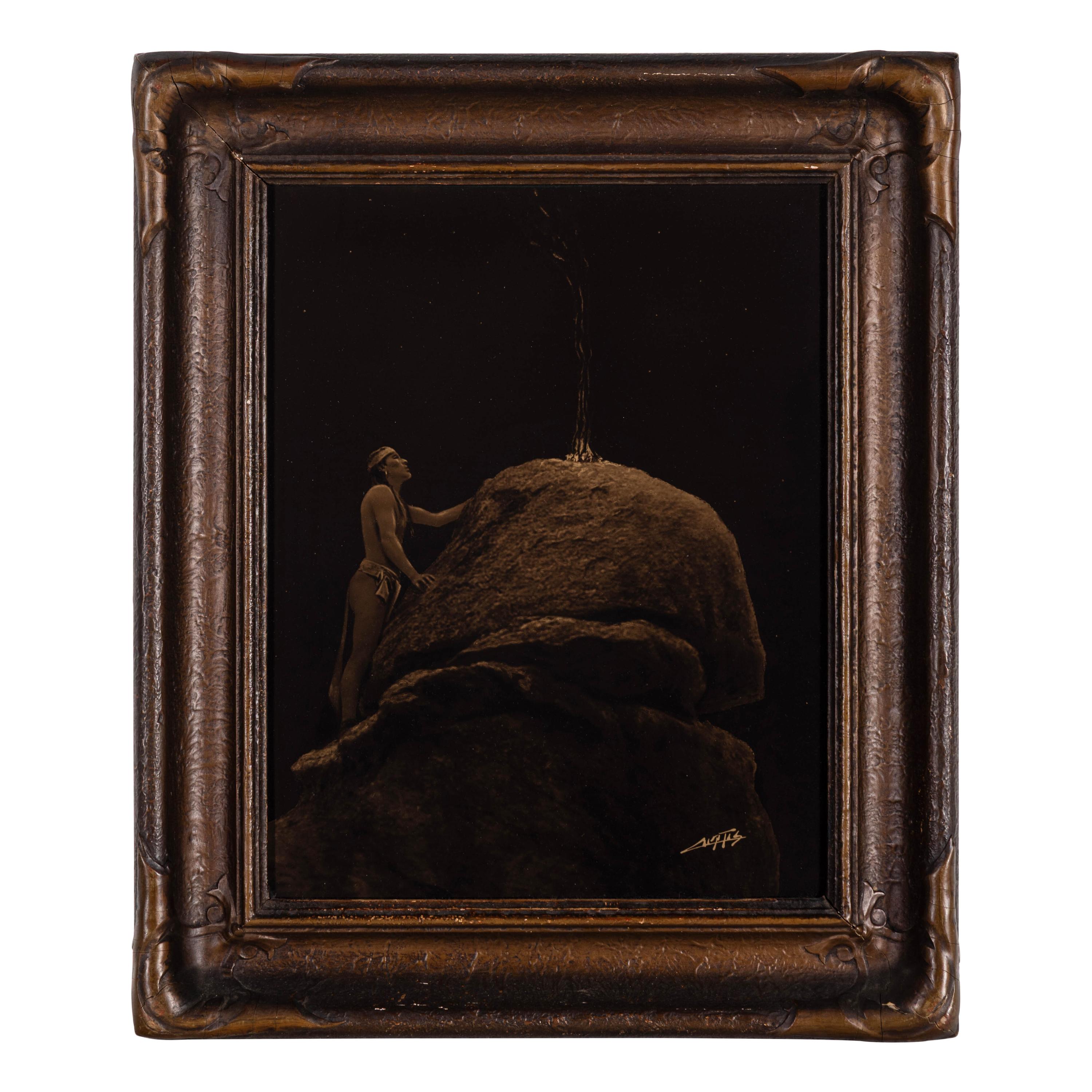 Edward S. Curtis (American, 1868-1952) — Signal Fire to the Mountain Gods
