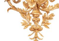 A Set of Four Louis XVI Style Gilt Bronze Five-Light Scones