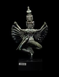 A Khmer Bronze Figure of Dancing Hevajra