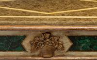 A Pair of Italian Faux Marble Painted Console Tables