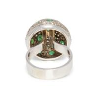 EMERALD AND DIAMOND RING