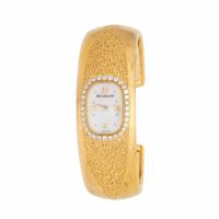Buccellati, 18K Yellow Gold and Diamond Cuff Bracelet Watch