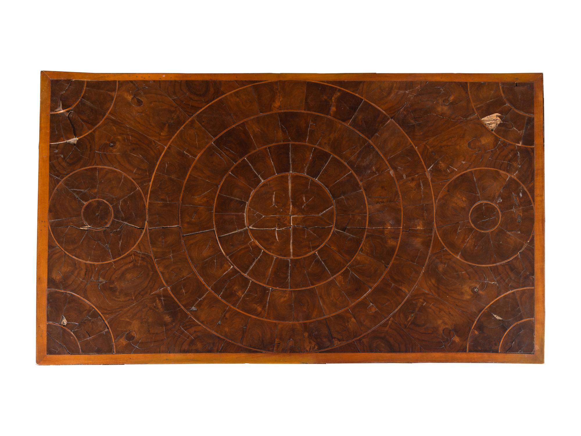 A William and Mary Oyster Veneered Chest of Drawers