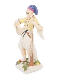 A Meissen Porcelain Figure of a Caucasian Soldier