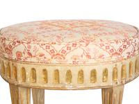 Three Continental Painted and Giltwood Stools