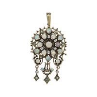 OPAL AND DIAMOND PENDANT