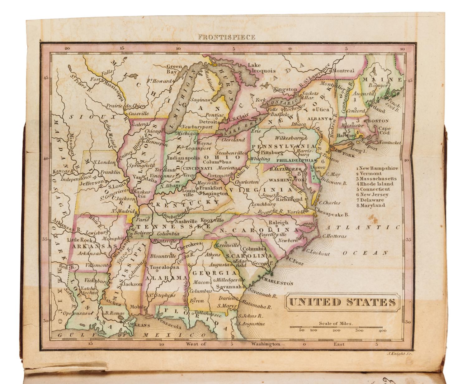[BAIRD, Robert. (1798-1863)]. A View of the Valley of the Mississippi. Philadelphia: H.S. Tanner, 1834.