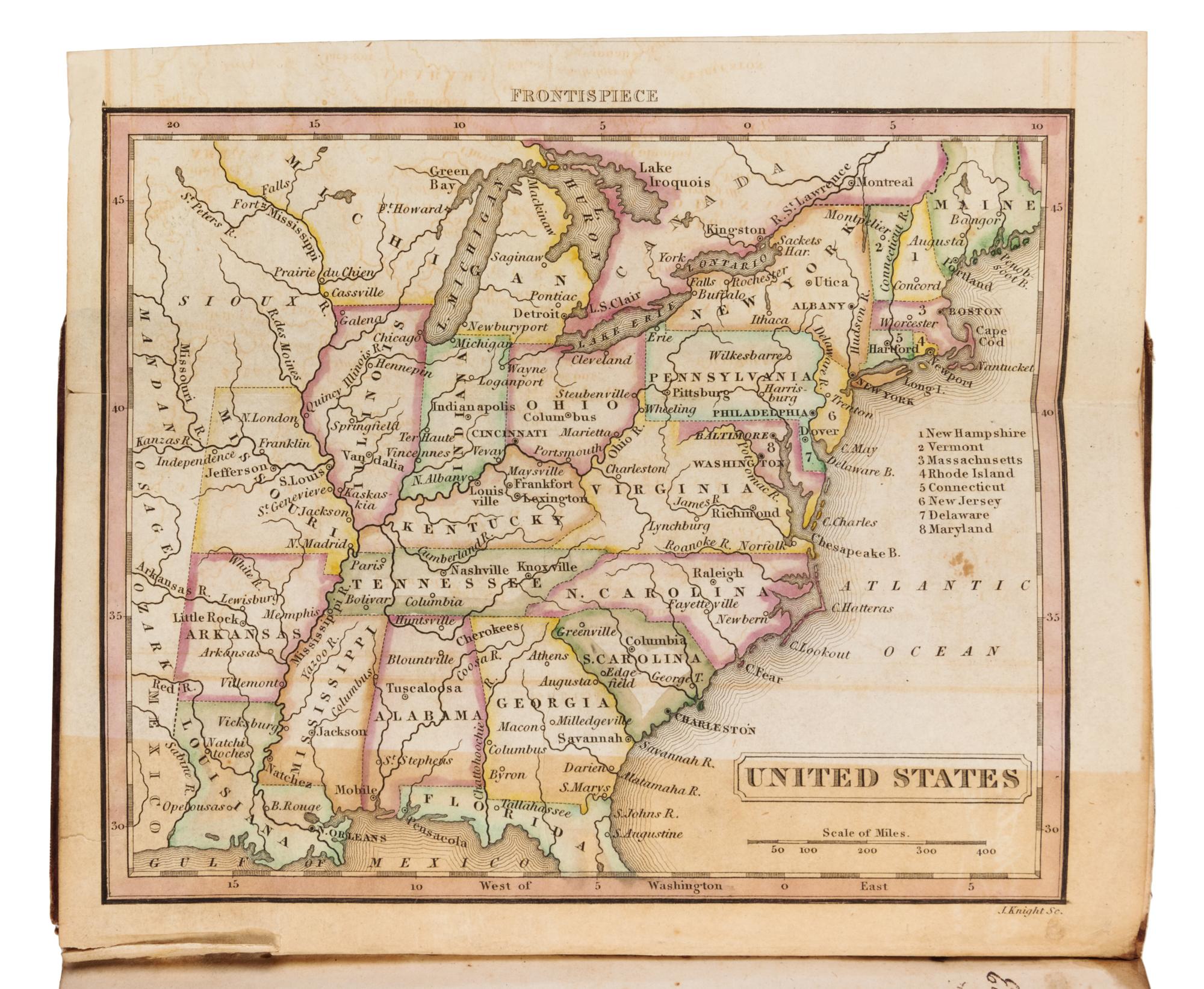 [BAIRD, Robert. (1798-1863)]. A View of the Valley of the Mississippi. Philadelphia: H.S. Tanner, 1834.