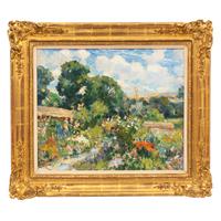 Wilfred Gabriel de Glehn (British, 1870-1951) — Summer Borders , c. 1944