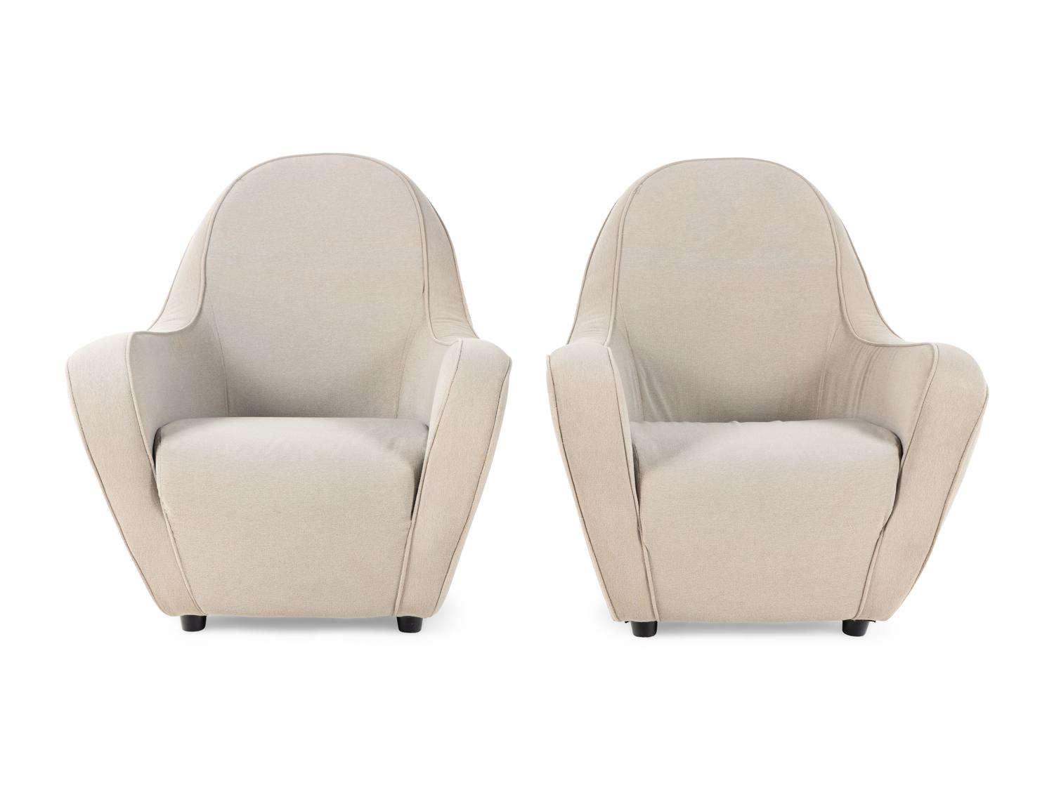 A Pair of Contemporary Lounge Chairs