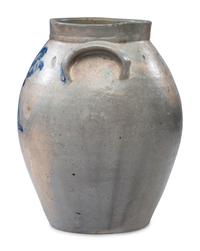 An L. Marsilliot Two-Gallon Cobalt Decorated Stoneware Jug