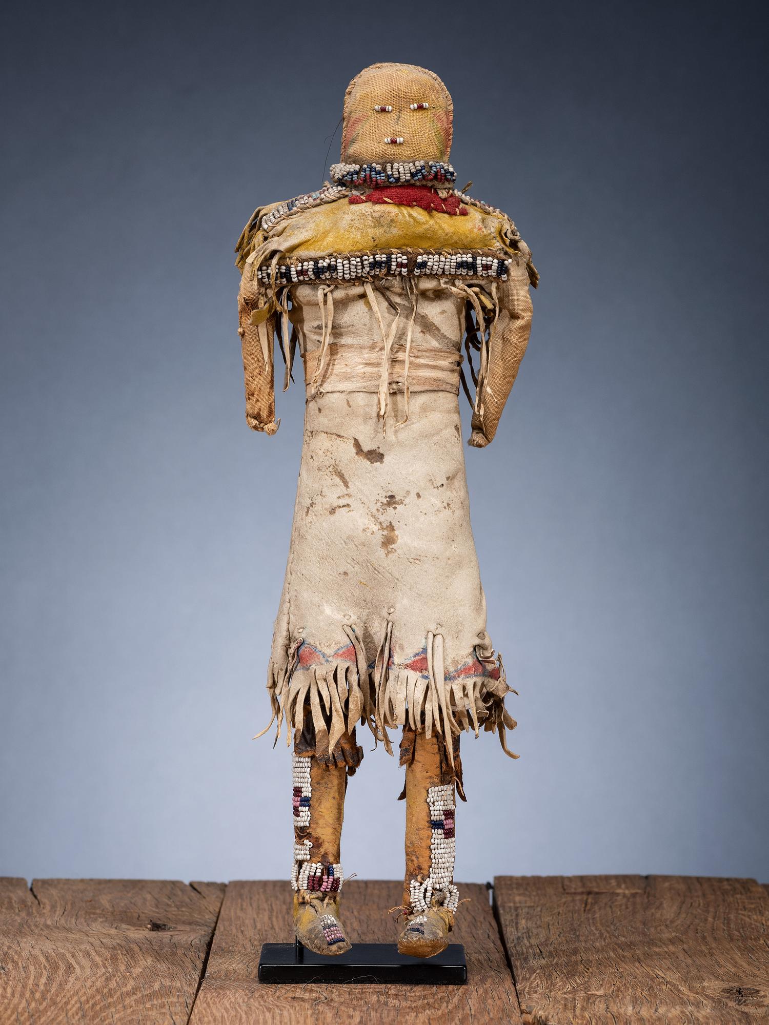 Cheyenne Doll, with Painted Dress