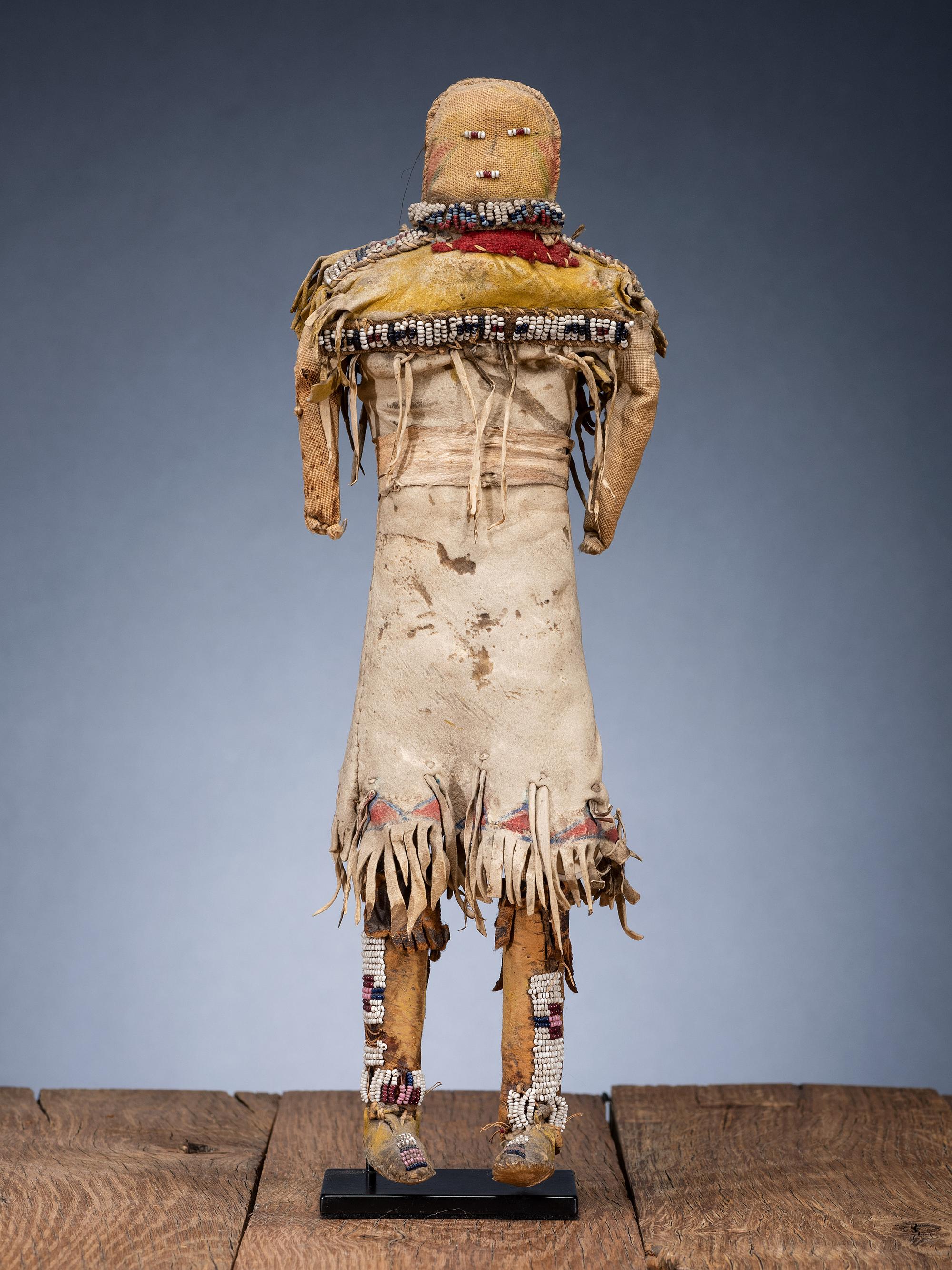 Cheyenne Doll, with Painted Dress