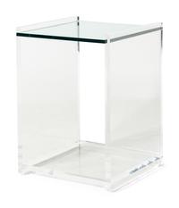 A Custom Acrylic and Glass Pedestal Stand