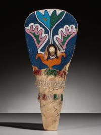 Ute Beaded Hide Doll Cradle