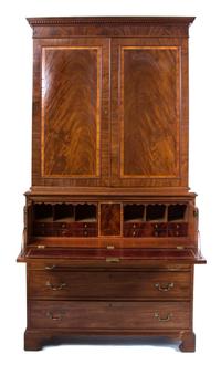 A George III Mahogany Secretary