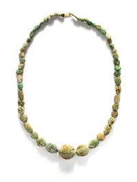 A Western Asiatic Turquoise Bead Necklace