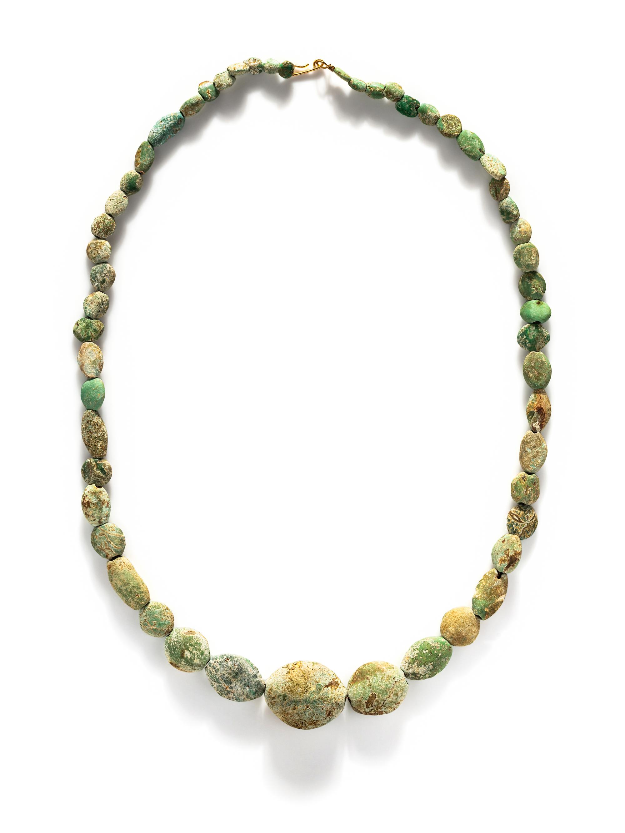 A Western Asiatic Turquoise Bead Necklace