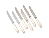 A Set of Twenty-One Silverplated Knives Length 9 5/8 inches. — Christofle, France