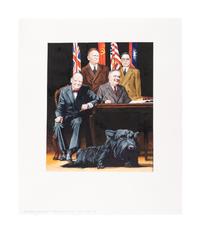 [MOSER, Barry, illustrator]. WOOD, Douglas. Franklin and Winston: A Christmas That Changed the World. Somerville, MA: Candlewick Press, 2011.