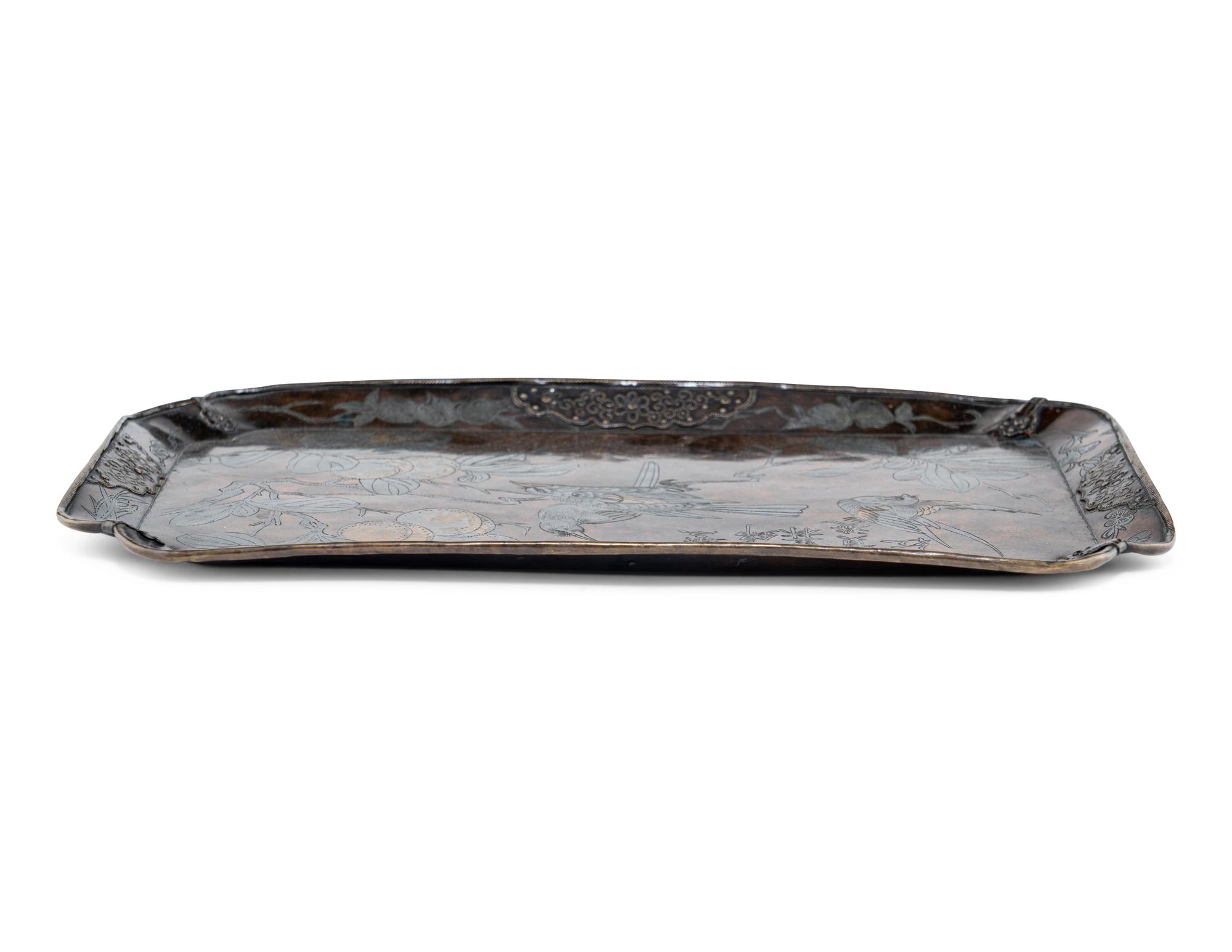A Korean Mixed Metal Tray