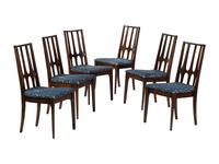 A Set of Six Broyhill Brasilia Dining Chairs