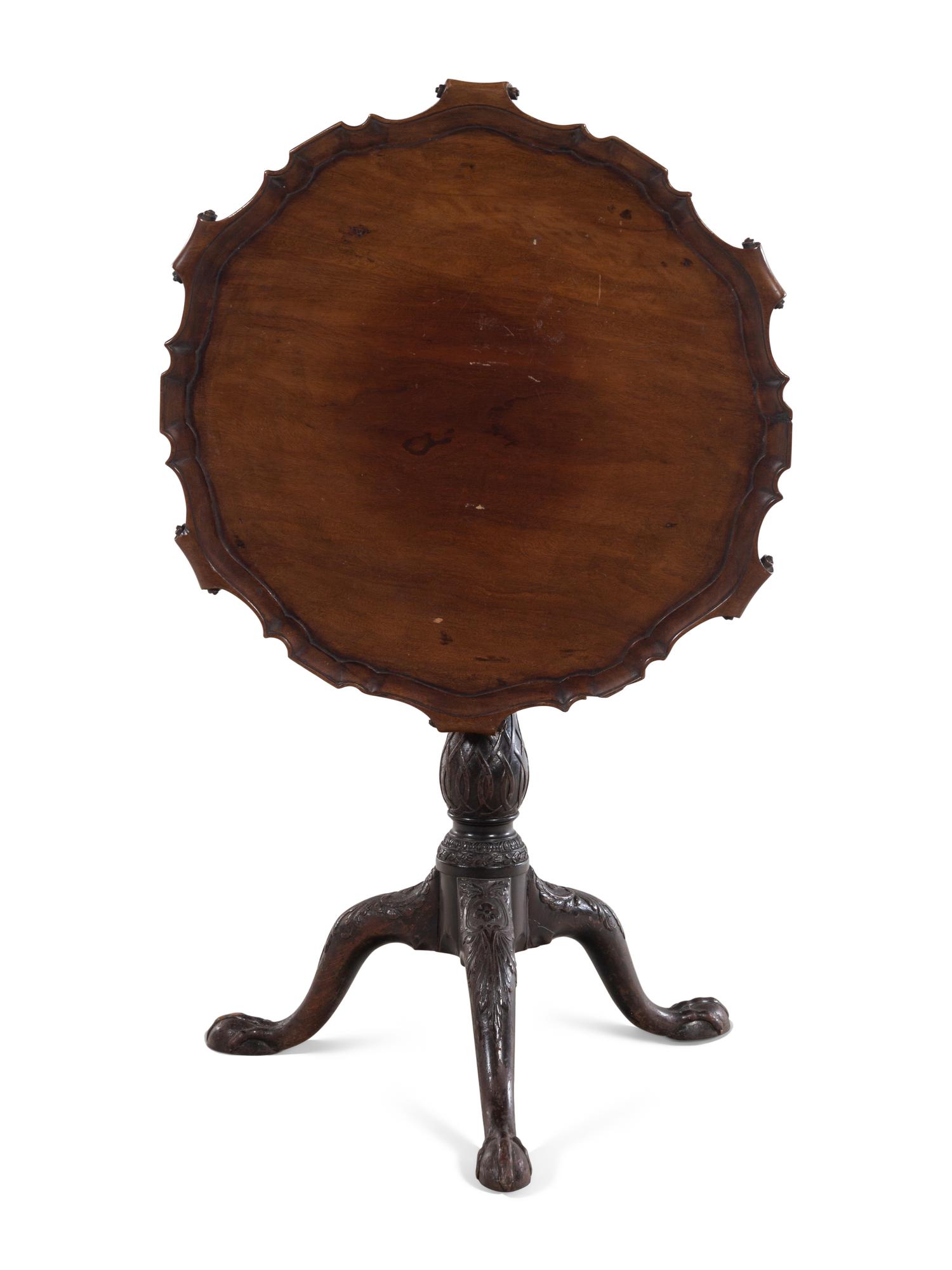 A George III Mahogany Tilt-Top Tea Table