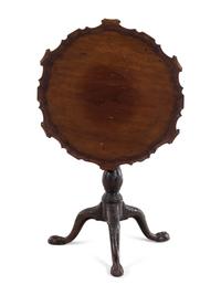 A George III Mahogany Tilt-Top Tea Table
