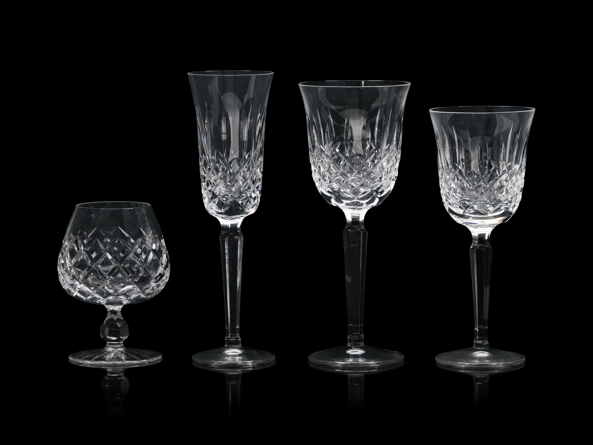 A Waterford Cut Glass Stemware Service