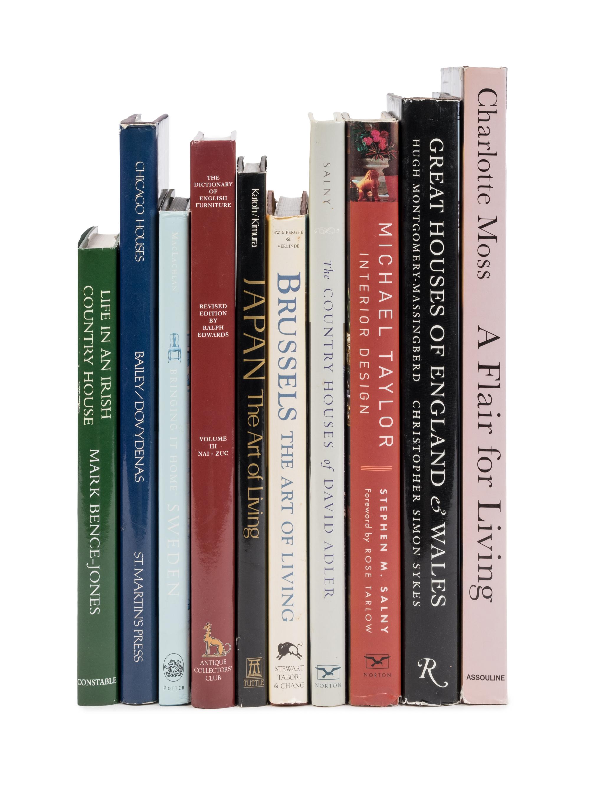 A Collection of Books Pertaining to Interior Design