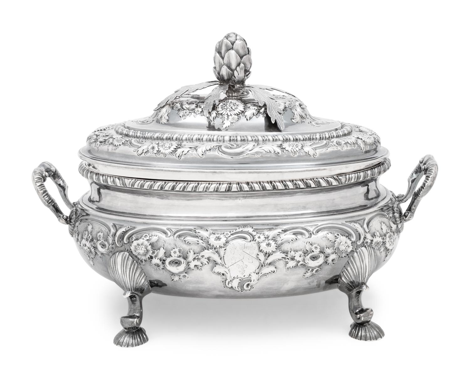 A Georgian Silver Tureen and Cover