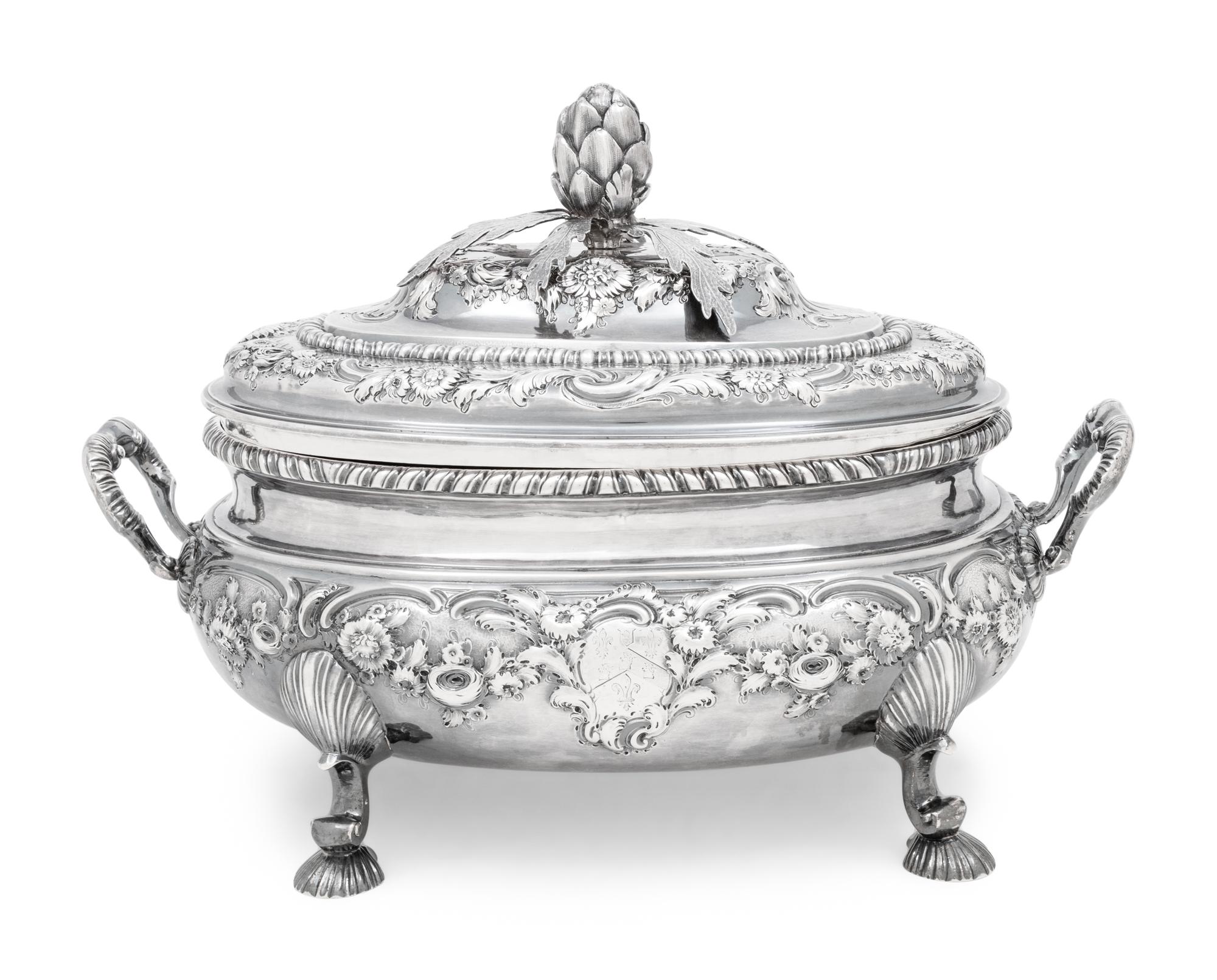 A Georgian Silver Tureen and Cover