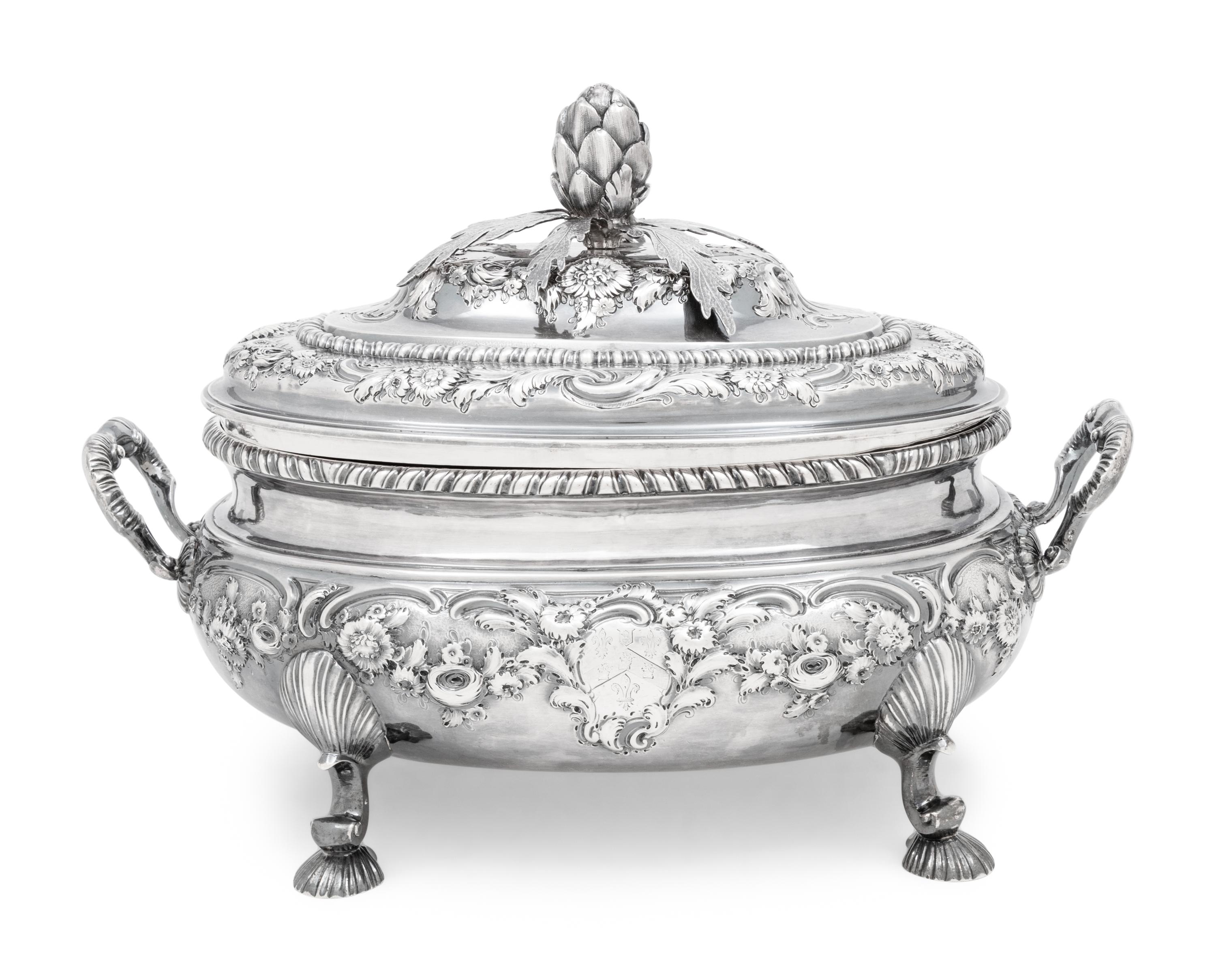 A Georgian Silver Tureen and Cover