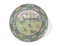 A Wedgwood Painted Ceramic Charger