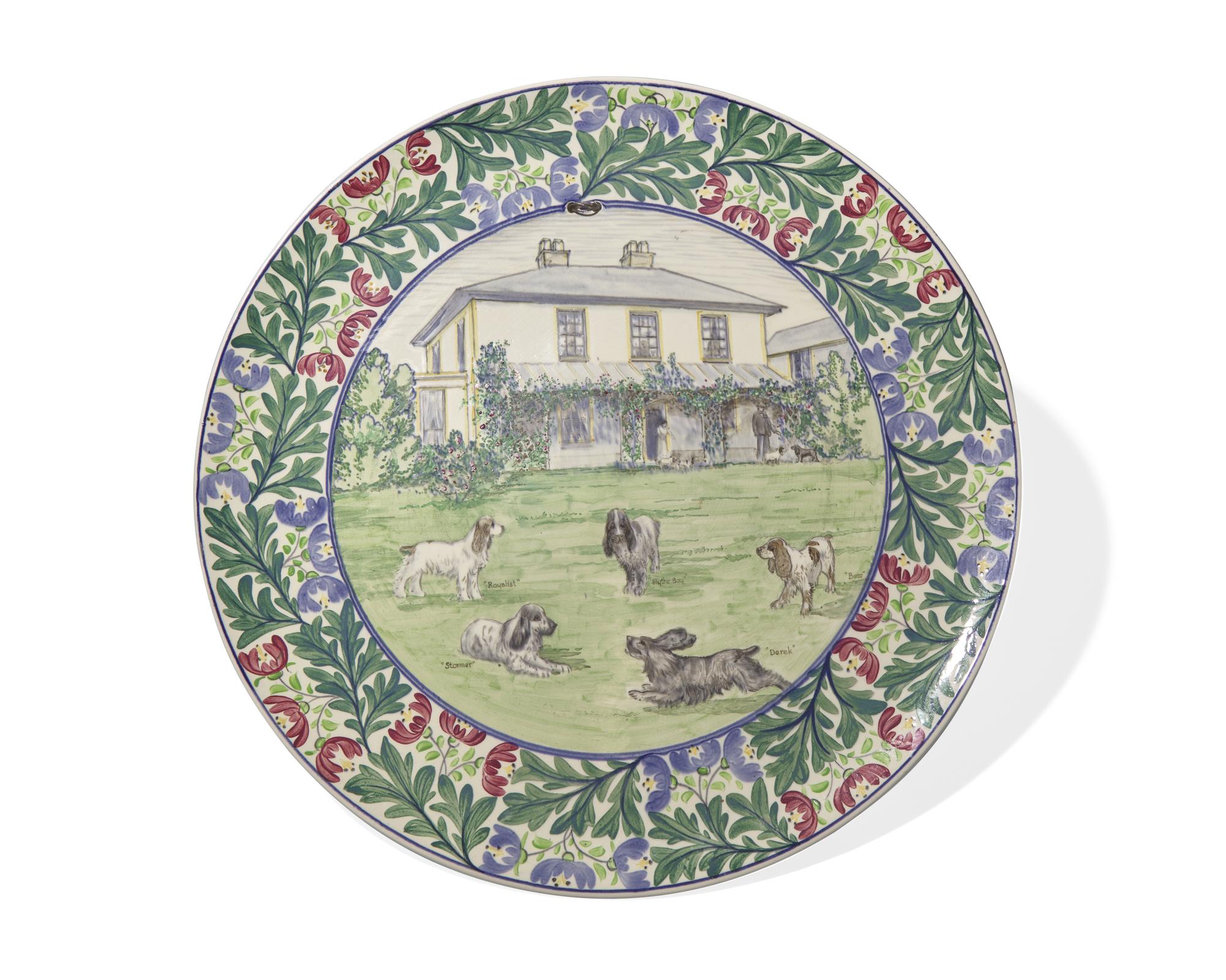 A Wedgwood Painted Ceramic Charger