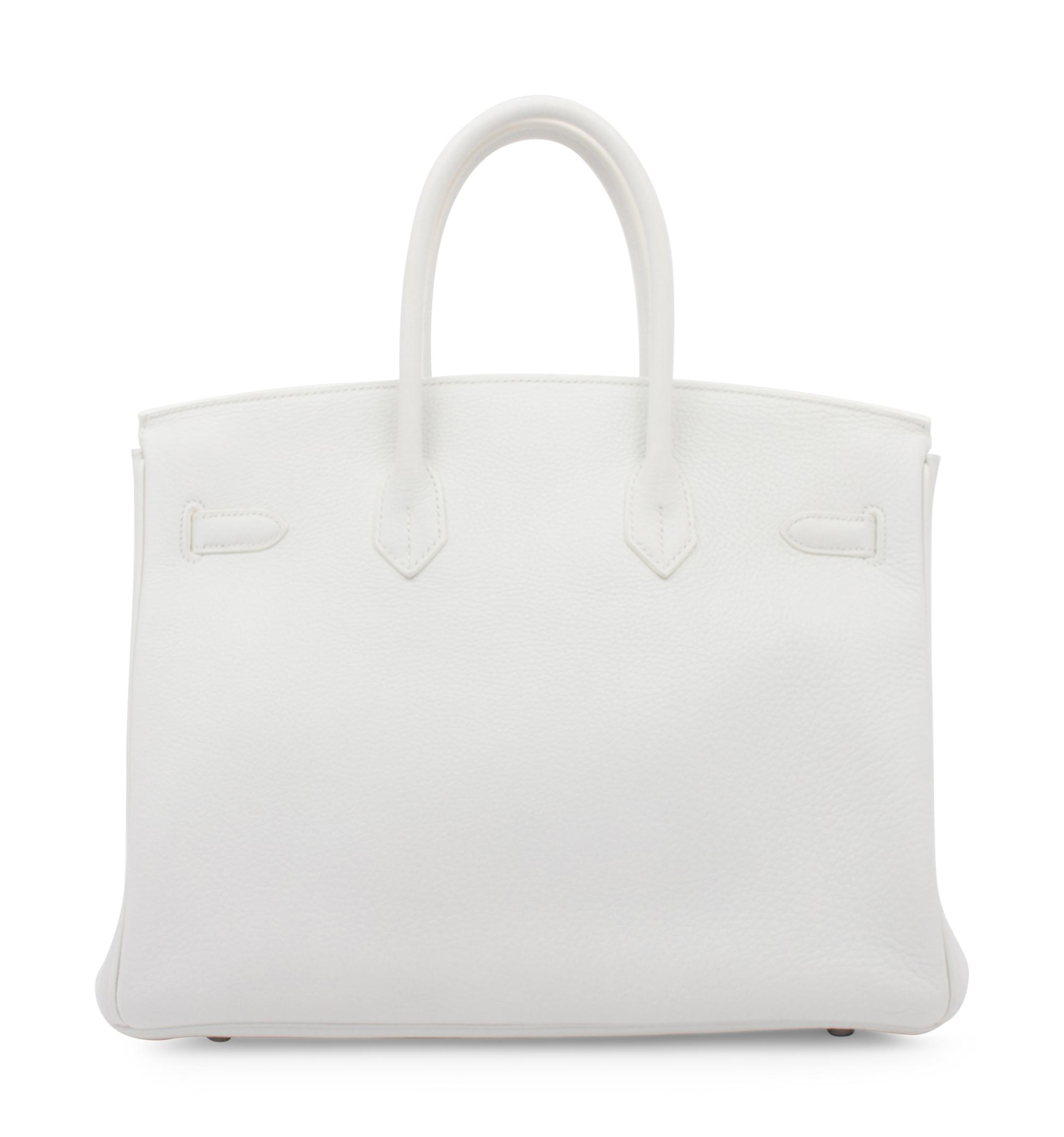 Hermès White 35cm Birkin Bag, 2008