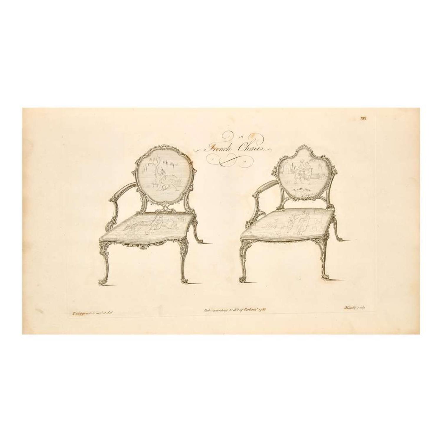 [Furniture & Design] Chippendale, Thomas The Gentleman and Cabinet-Maker's Director...