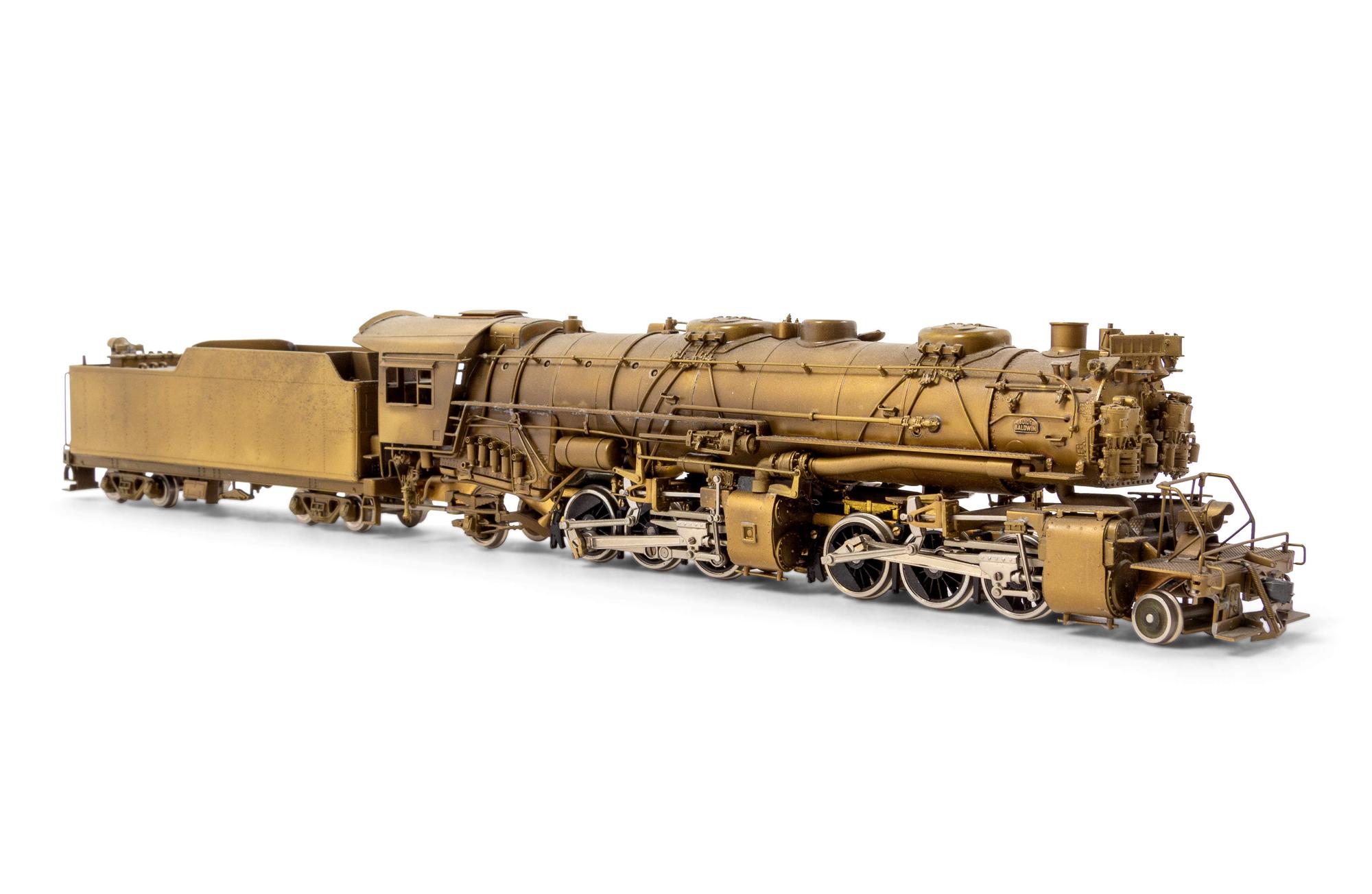 A United Scale Models Brass HO-Gauge 2-6-6-2 Locomotive and Tender