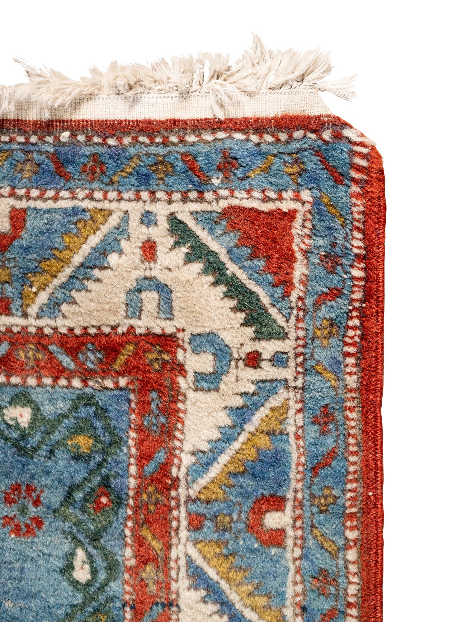 A Fachralo Kazakh Wool Prayer Rug