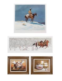A Collection of Four Southwestern Artworks