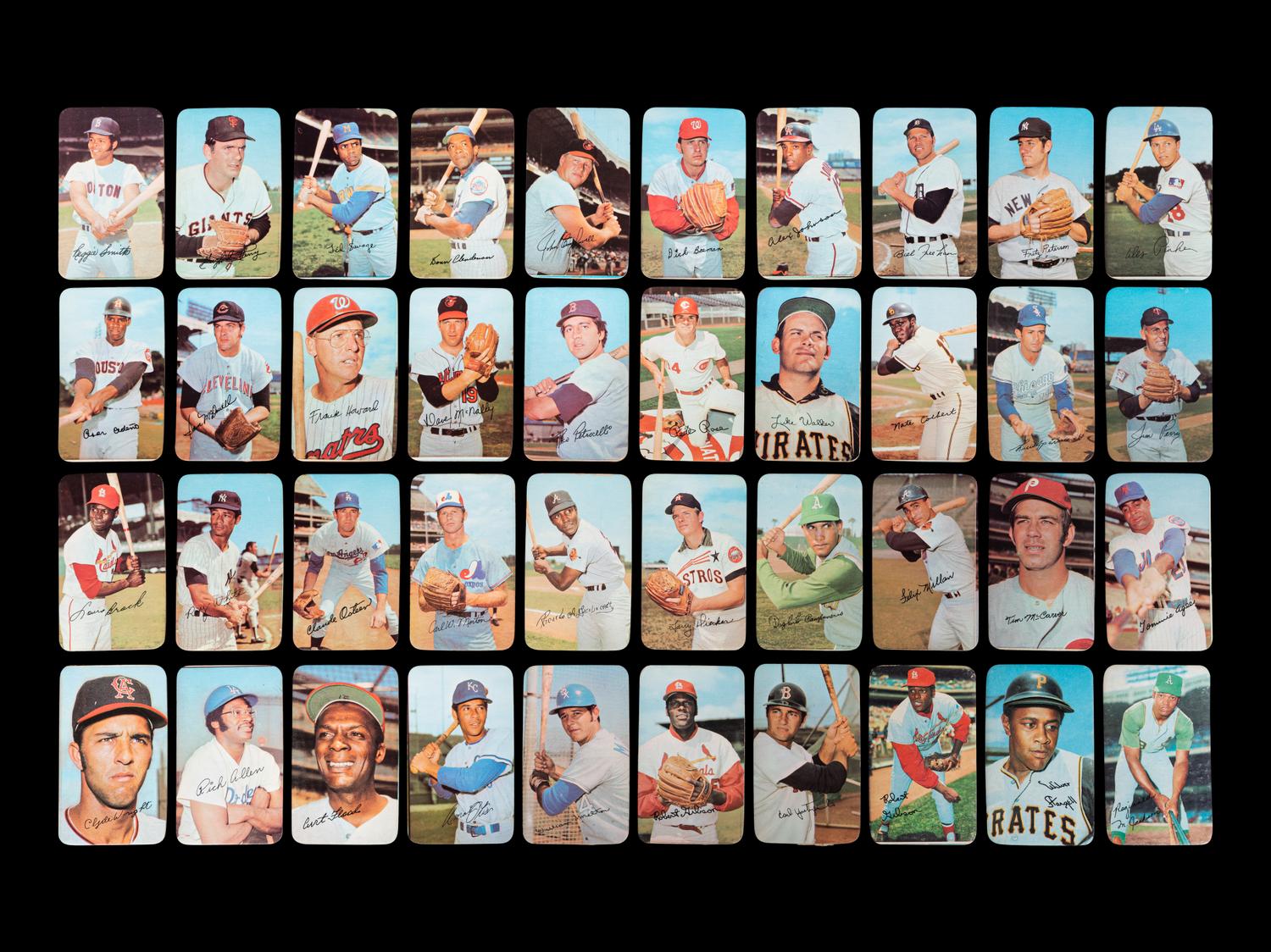 A Group of 53 1970 and 1971 Topps Super Baseball Cards Featuring Multiple Hall of Famers and Stars,
