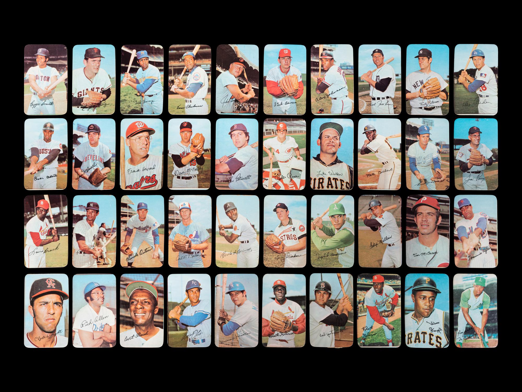 A Group of 53 1970 and 1971 Topps Super Baseball Cards Featuring Multiple Hall of Famers and Stars,