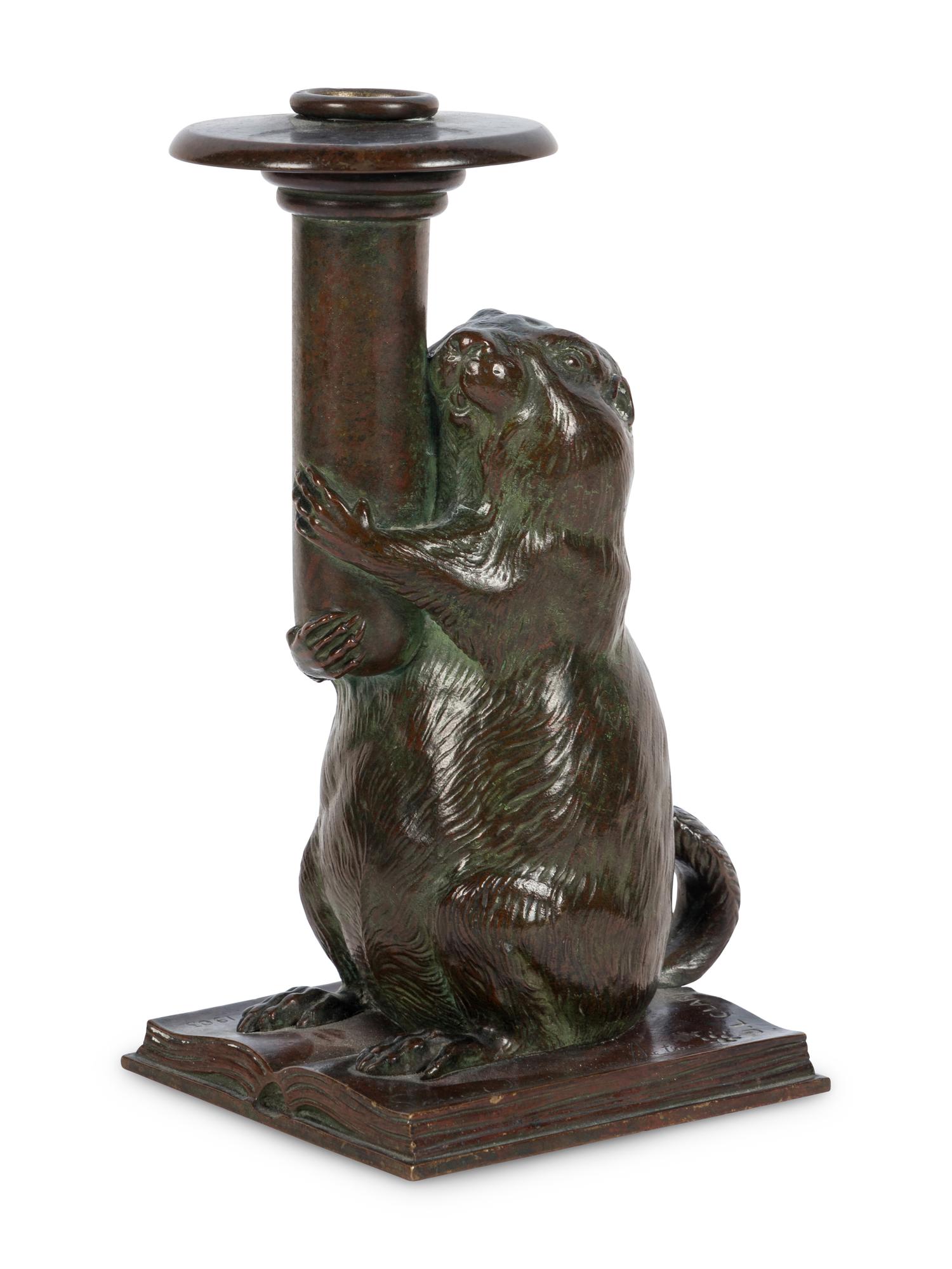 Rowfant Club Bronze Candlestick