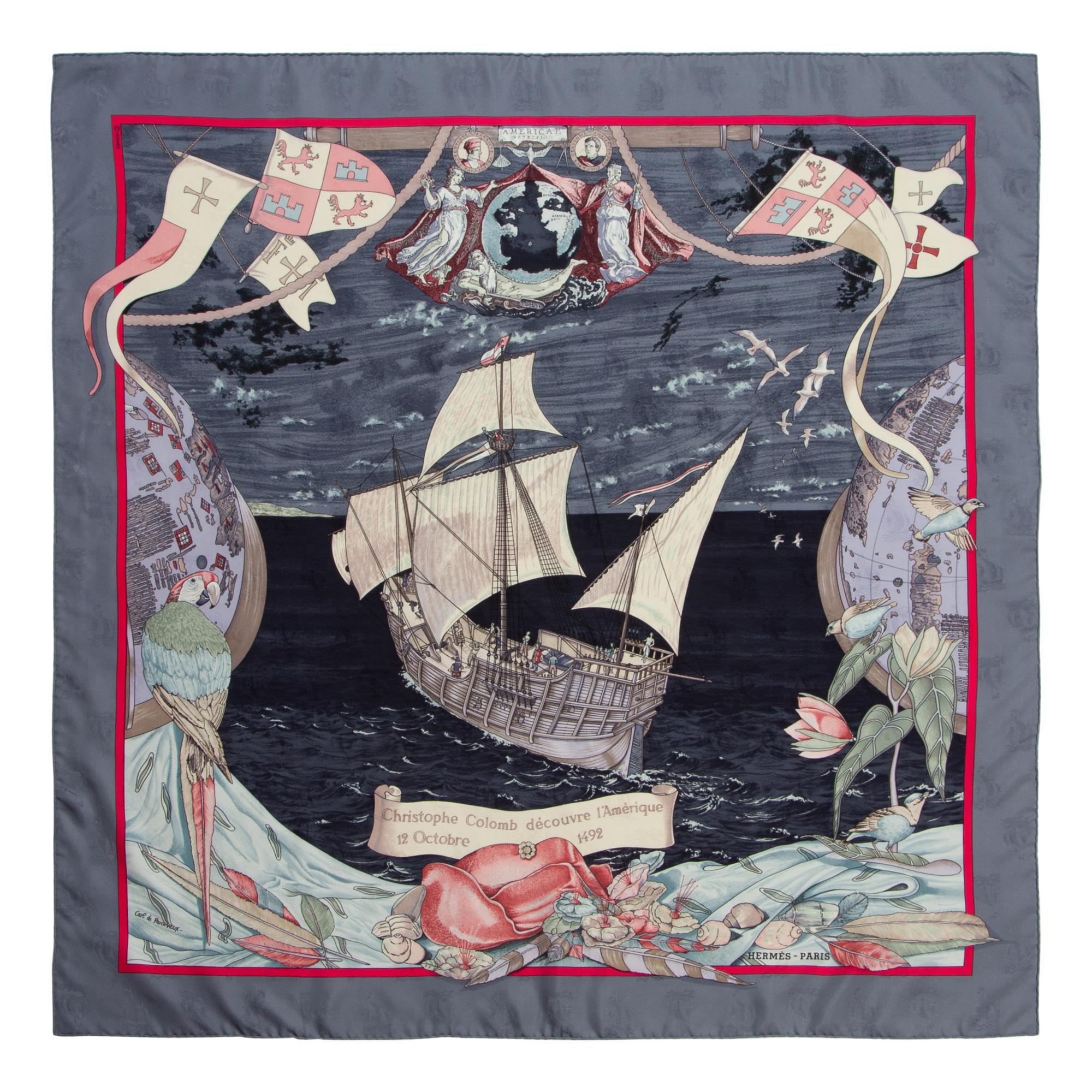 Three Hermès 90cm Silk Scarves