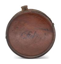 [CIVIL WAR]. Confederate cedar canteen.