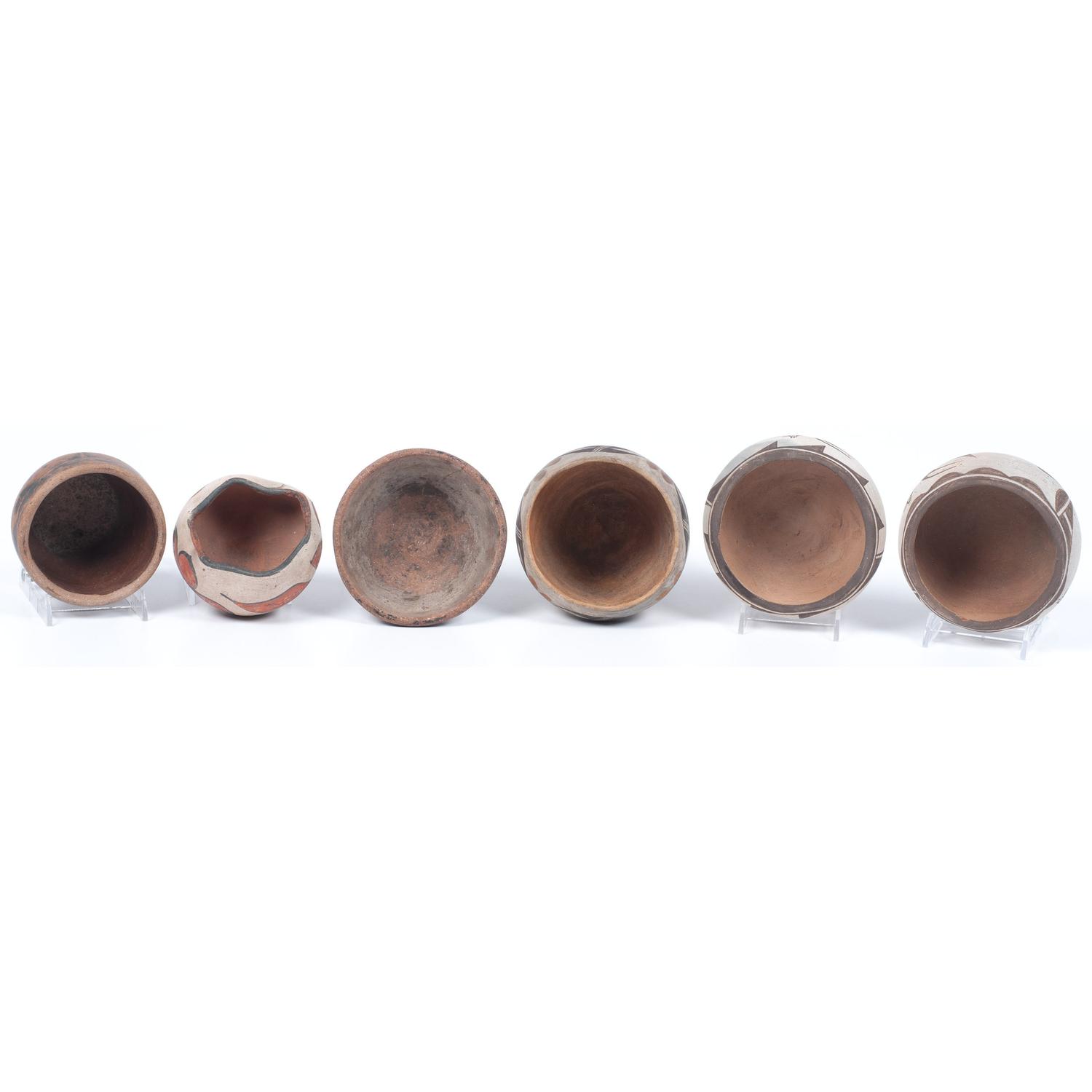 Collection of Zia, Acoma, and Kewa Miniature Pottery