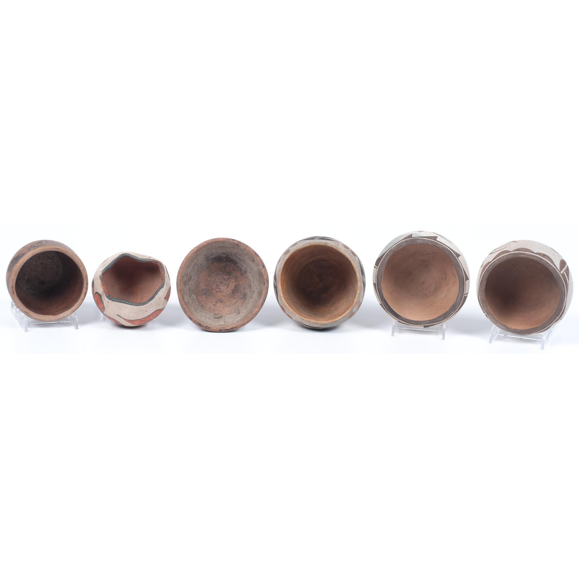 Collection of Zia, Acoma, and Kewa Miniature Pottery