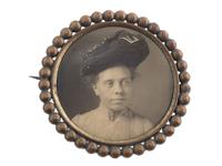 [AFRICAN AMERICANA] -- [EARLY PHOTOGRAPHY]. A group of 3 photographs of African American subjects, incl. tintypes and brooch.