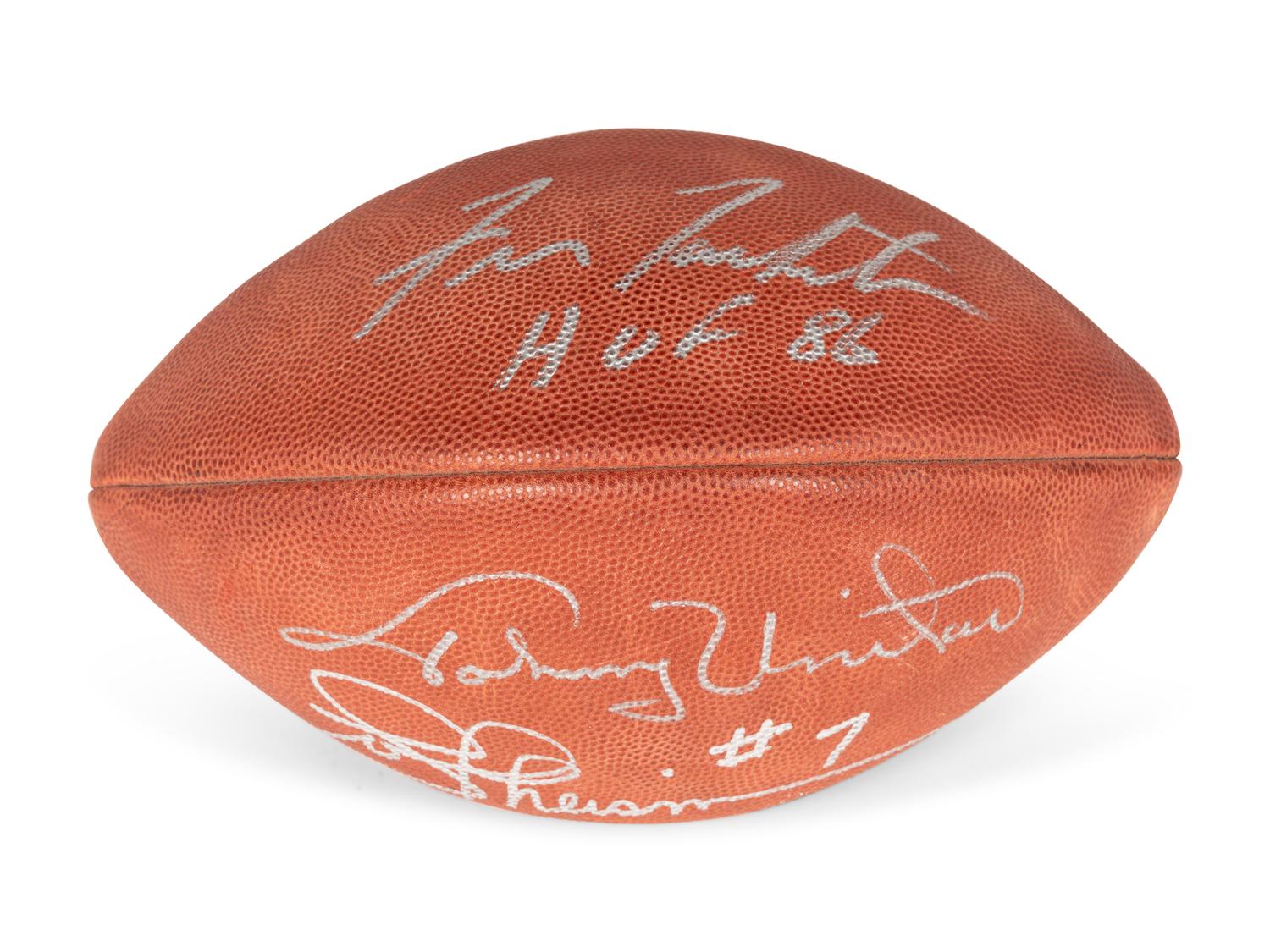 A Group of Eight Pro Football Hall of Fame Signed Autograph Items (Beckett Authentication Services BAS Certified),