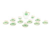 A Staffordshire Porcelain Coffee Service